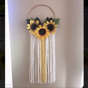 Sunflower boho wall decor